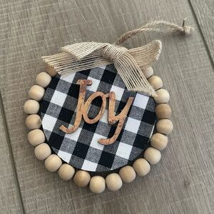 Hobby Lobby Buffalo Check Joy Ornament